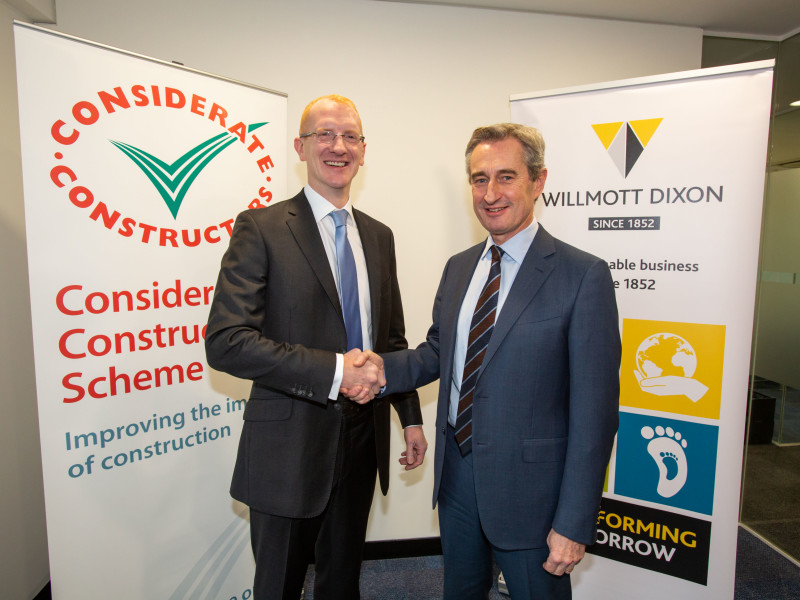Willmott Dixon encourages supply chain to join Considerate Constructors Scheme