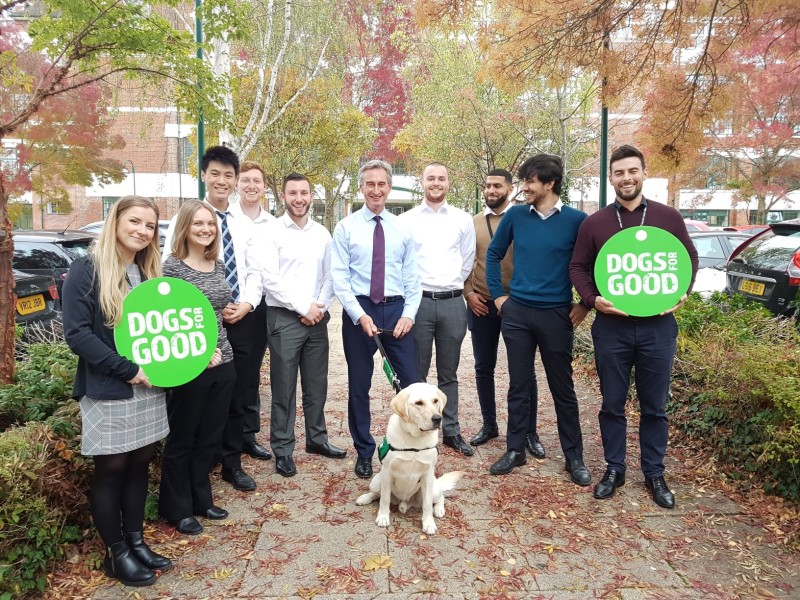 Willmott Dixon trainees raise over 16.5K for assistance dog charity