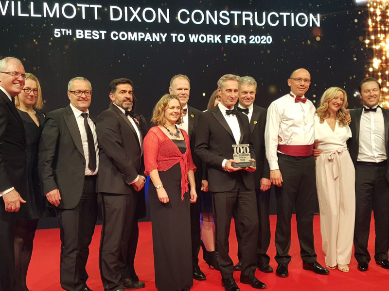 Willmott Dixon comes 5th in Sunday Times 100 Best Companies list