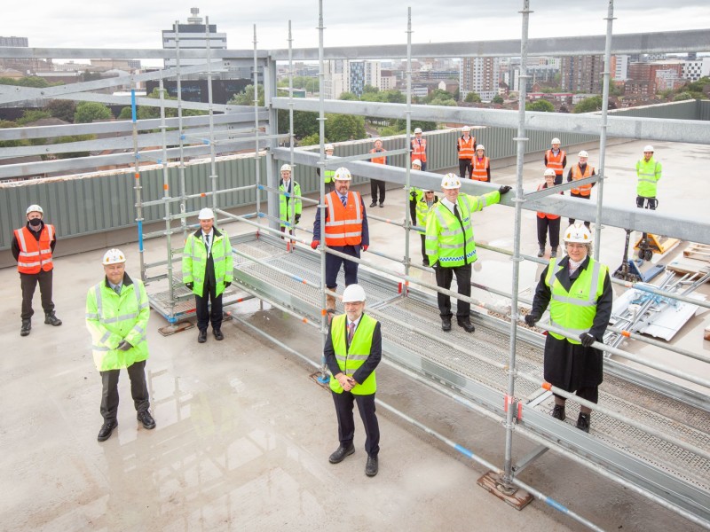 Willmott Dixon’s Merseyside Police HQ gets a socially distanced topping out