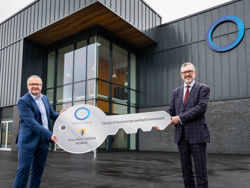 Willmott Dixon hands over £9m Oldham College Construction Centre five weeks ahead of schedule