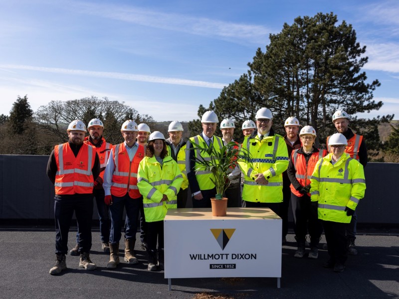 Pendle Police Station topped out