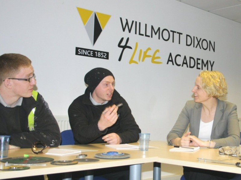 Shadow housing minister meets apprentices at 4Life Academy