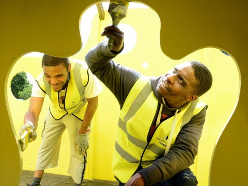 Willmott Dixon delivers ‘Groundforce’ style transformation to Slade Community Gardens