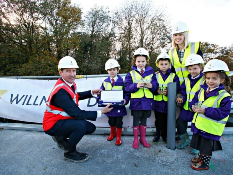 Maidstone celebrates construction milestone at new school
