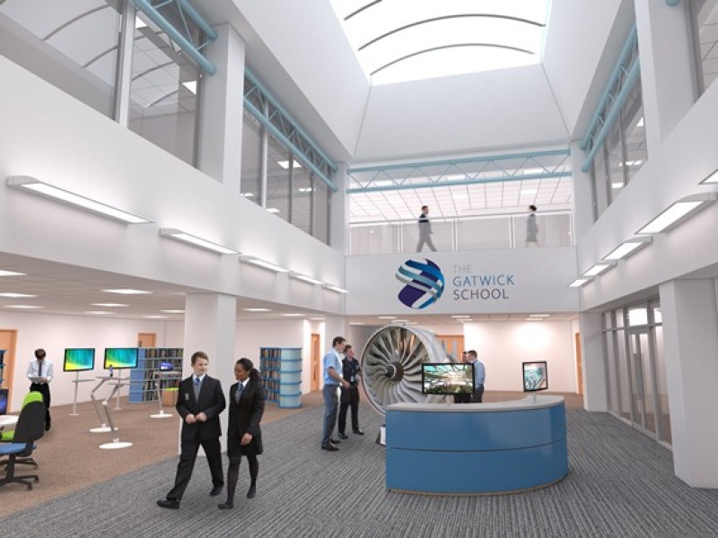 Willmott Dixon takes off to enlarge the Gatwick School
