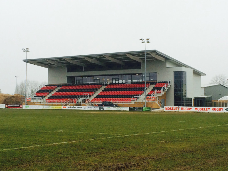 Moseley Rugby Club, new stand